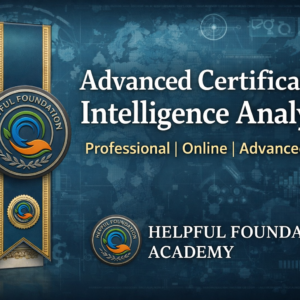 Advanced Certificate in Intelligence Analysis by Helpful Foundation Academy featuring global intelligence analytics and strategic data visualization